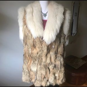 Gorgeous Real Fox Fur Jacket Vest, small